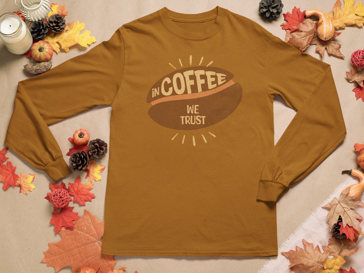 In Coffee We Trust Graphic T Shirt