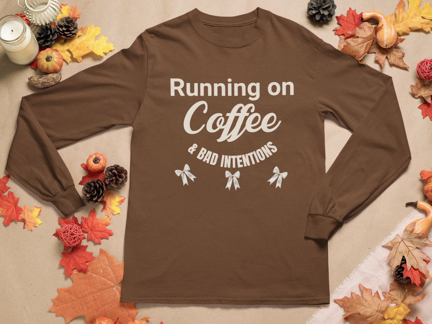 Running on Coffee & Bad Intentions Graphic T-Shirt